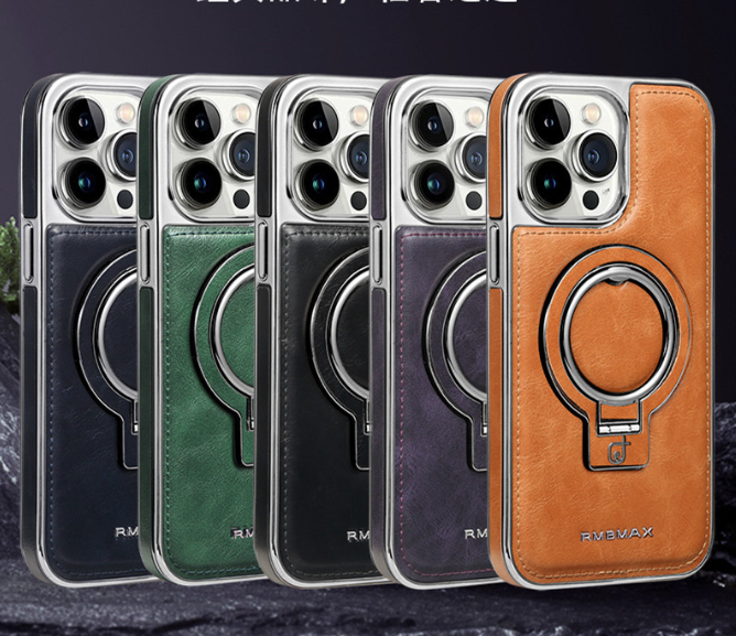 Avtoit | Luxury Leather Invisible Stand iPhone Case