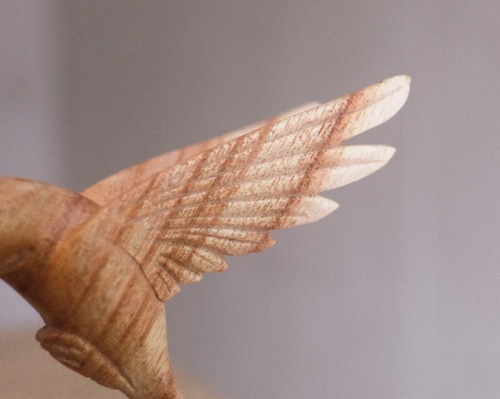 Avtoit | Hummingbird Feeding on a Flower, Handmade Sculpture