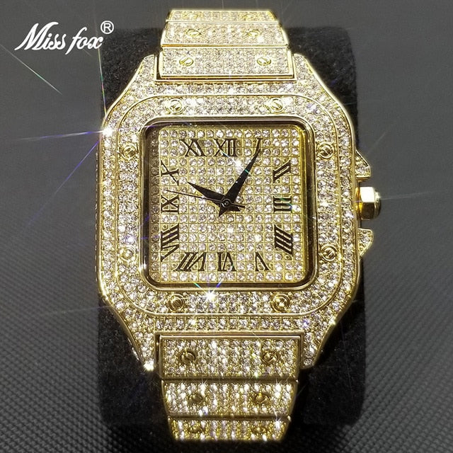 Avtoit | MISSFOX Ice Out Square Watch for Men