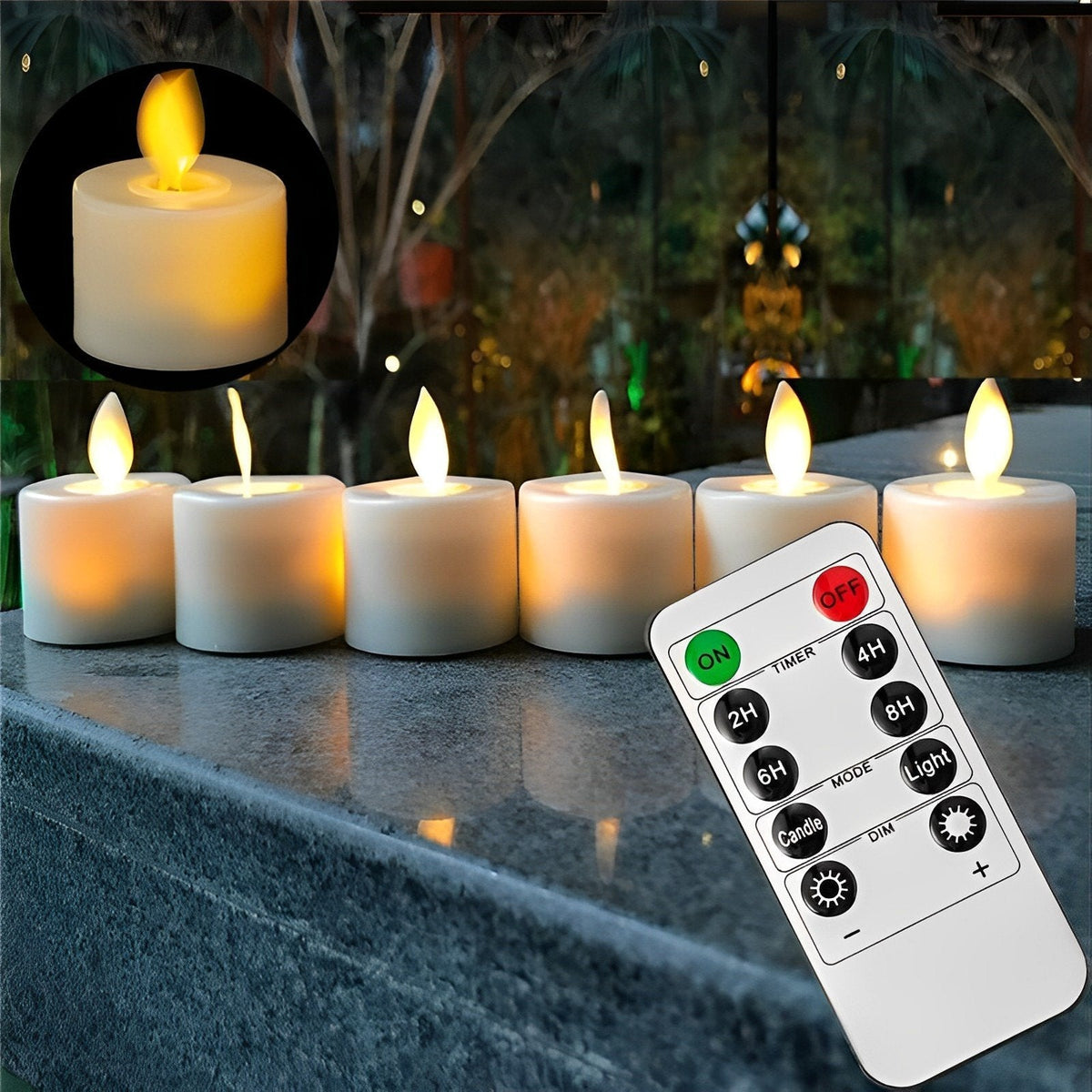 Avtoit | Electronic candle with moving flame | Wickless LED candle