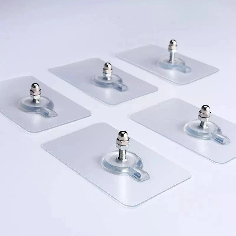 Reusable Self-Adhesive Wall Hooks, 10 or 20 Pieces
