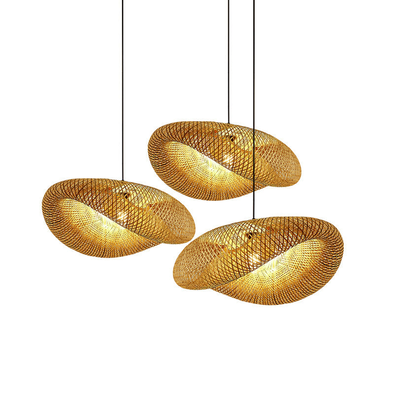 Avtoit | Rattan Woven Bamboo - Pendant Light - Led - Light
