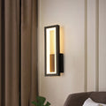Avtoit | White/Black/Gold Rectangular Frame Wall Light Minimalistic LED Metal Wall Mount Light Fixture in White/Warm Light