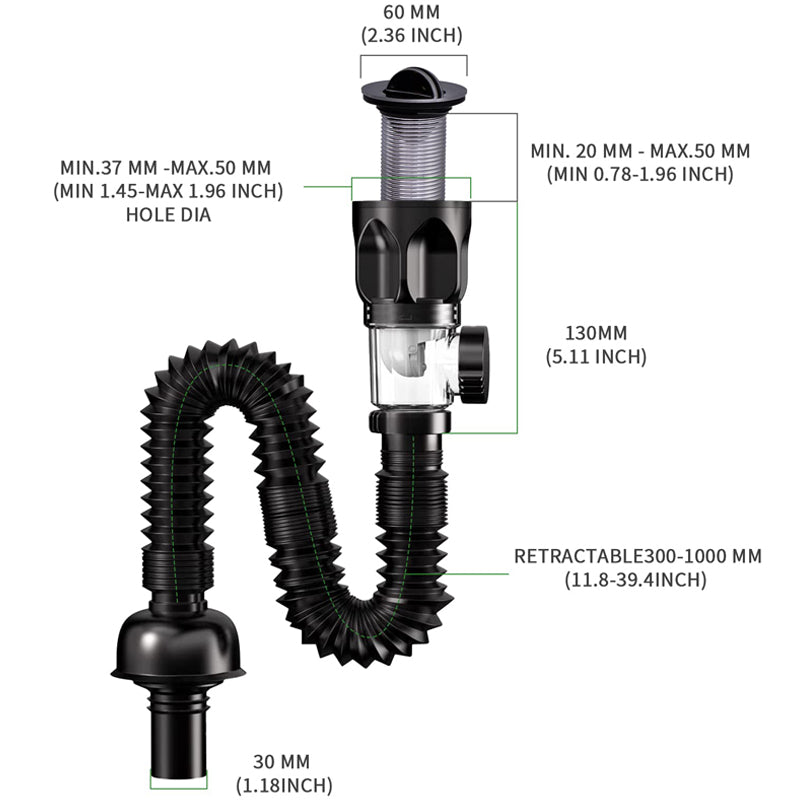 Avtoit | Telescopic drain pipe against odor