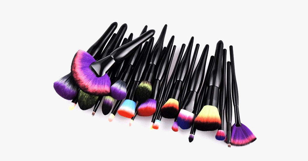 Avtoit | Midnight Rainbow Makeup Brush Set of 22 - Add a splash of color to your vanity