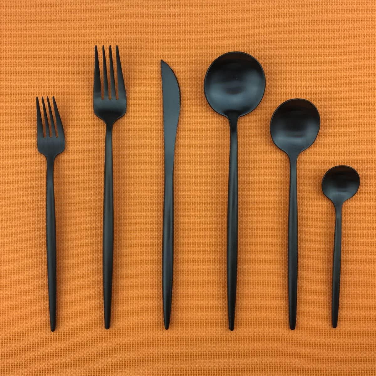 Avtoit | Torin 36-Piece Minimalist Cutlery Set – Premium Stainless Steel Flatware with Matte Finish
