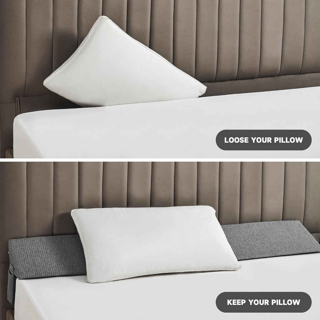 Avtoit | Gap Filler Wedge Pillow | Adjustable Height, Compact Design & Ideal for Twin, Queen, King Beds and Sofas
