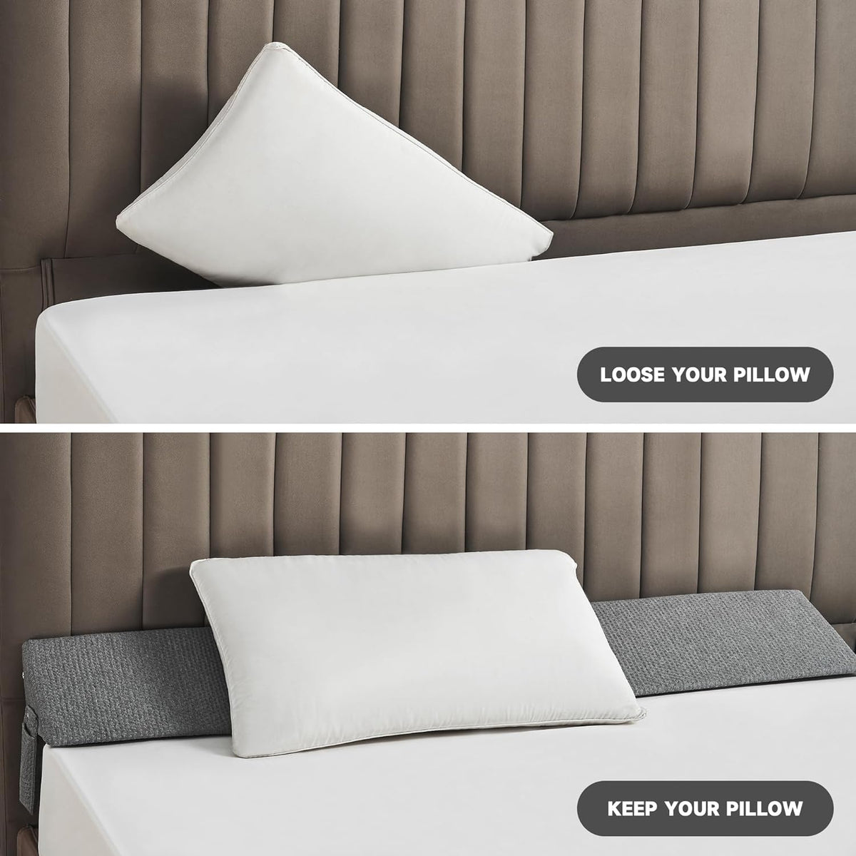 Avtoit | Gap Filler Wedge Pillow | Adjustable Height, Compact Design & Ideal for Twin, Queen, King Beds and Sofas