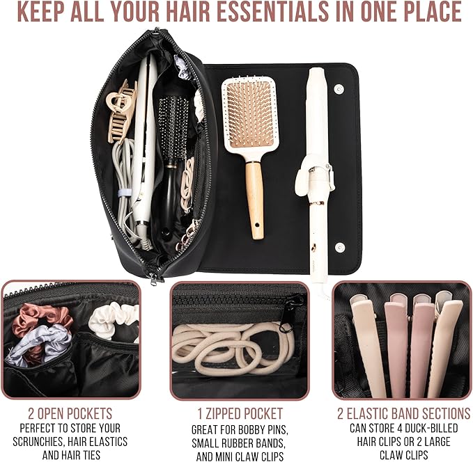 Avtoit | 2-in-1 hair tool travel bag & heat-resistant mat