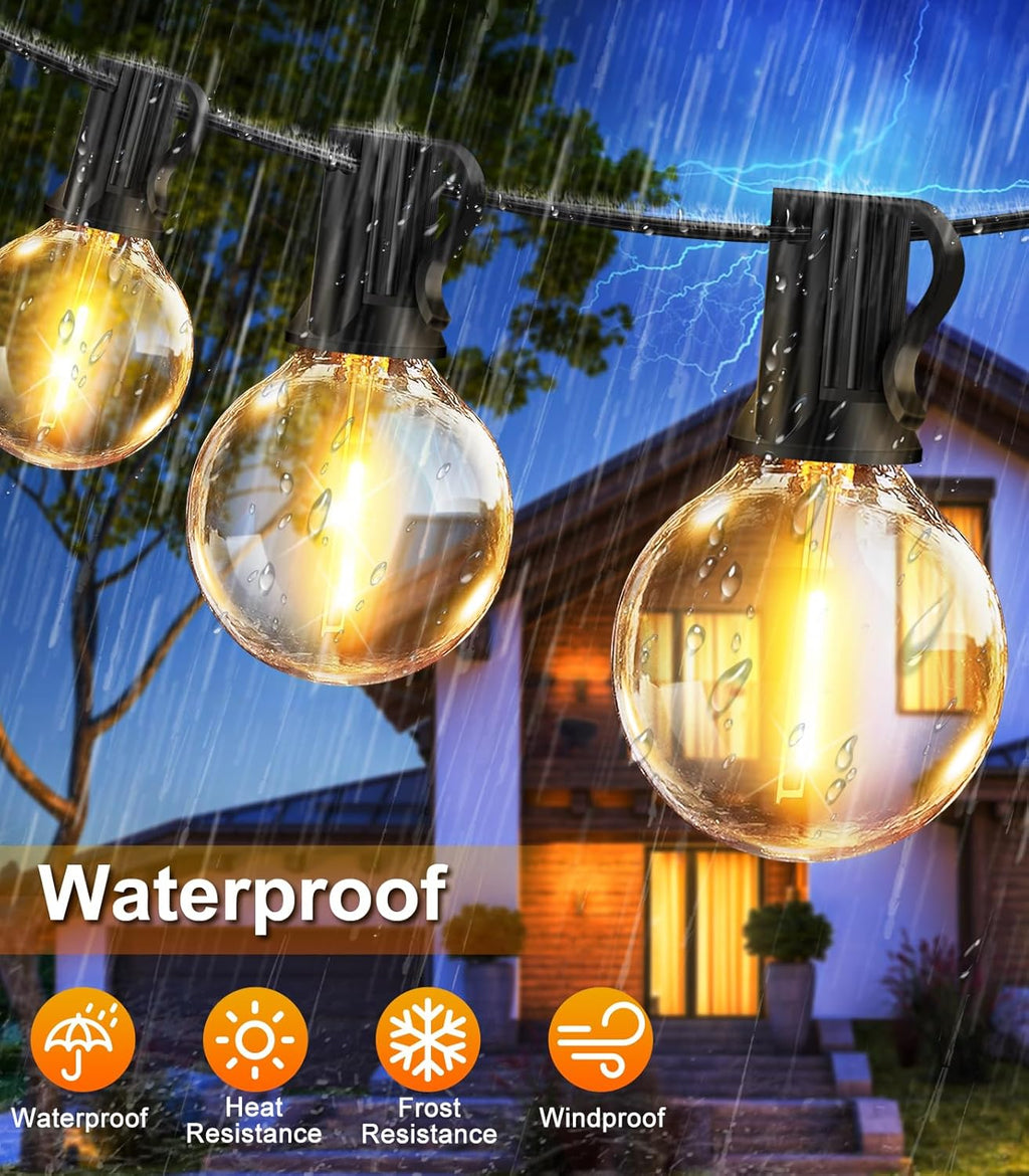 Avtoit | LumiSolar | Solar String Lights G40 – Weatherproof & Energy Saving