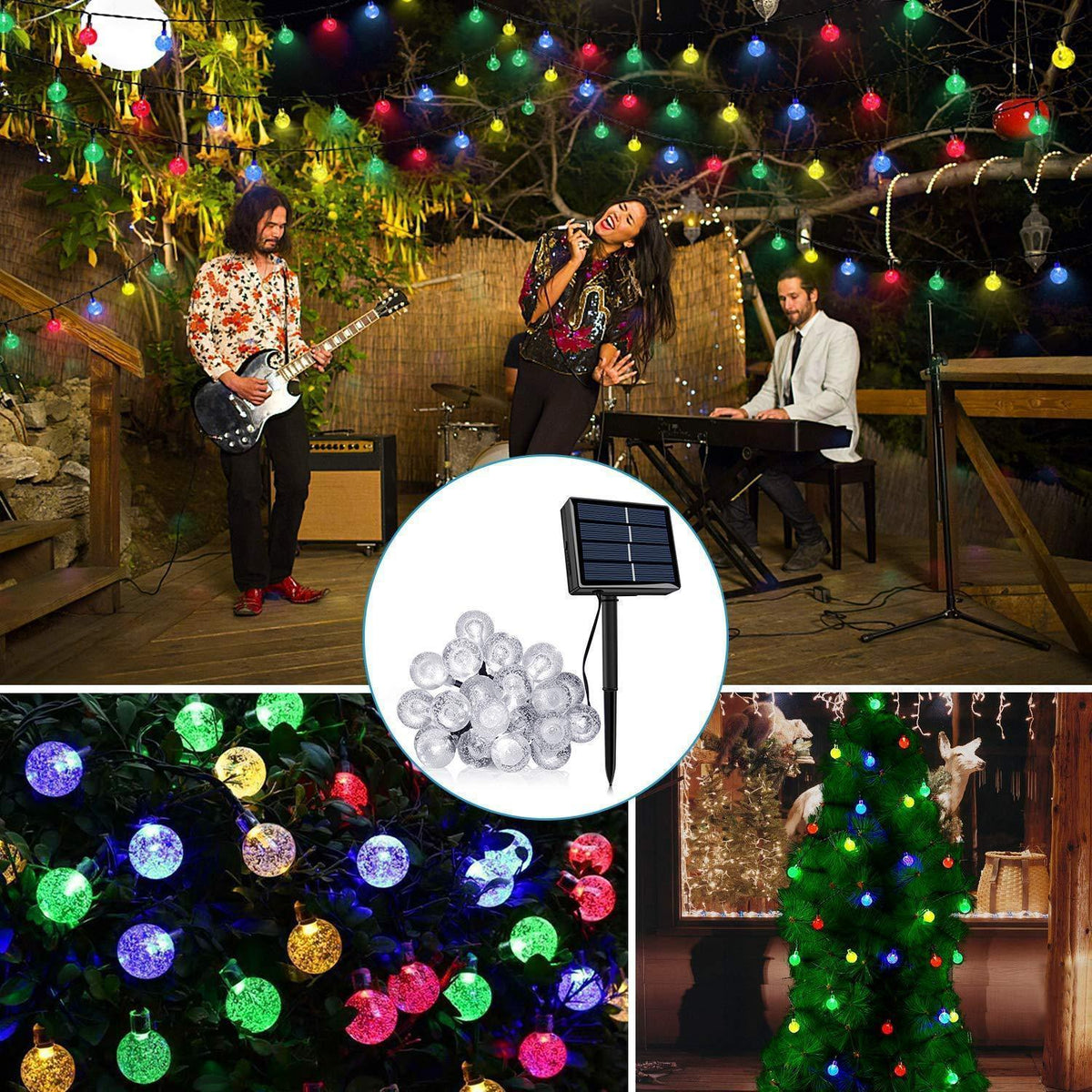 Avtoit | Solar-powered Crystal Ball String Lights