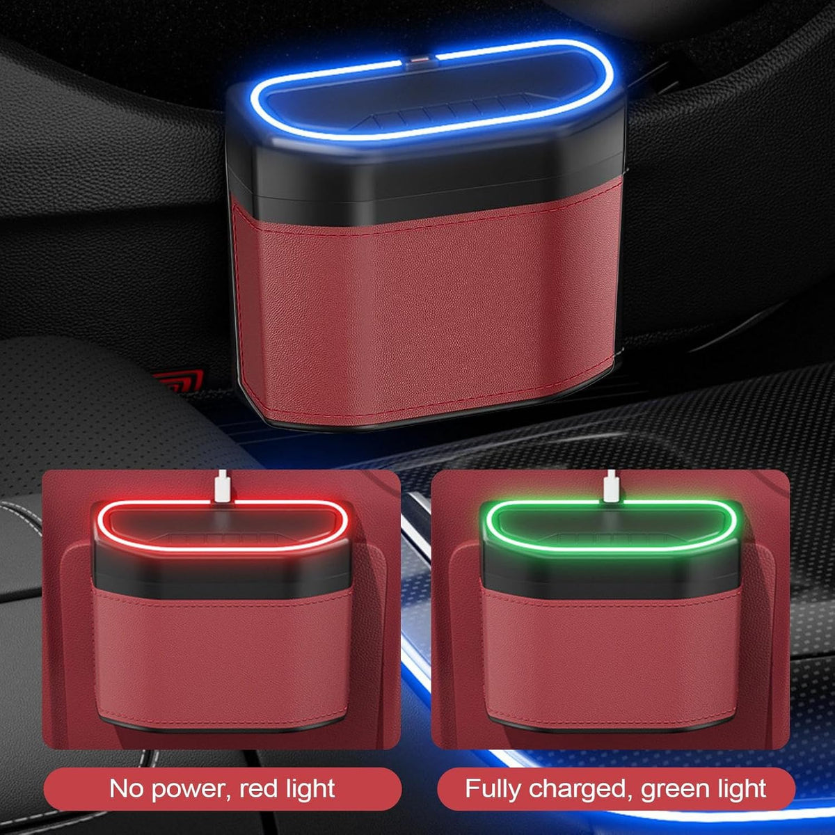 Avtoit | Smell-Proof Car Trash Can with Touch Light – Lurevo