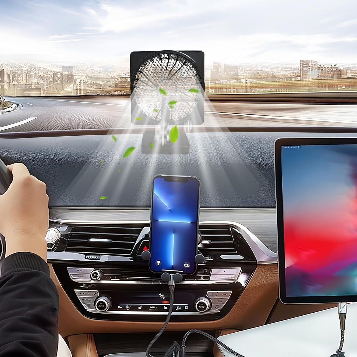 Avtoit | 12V USB Air Circulator Car AC Cooling Fan with 360° Rotation (1+1 FREE) – Aurovent
