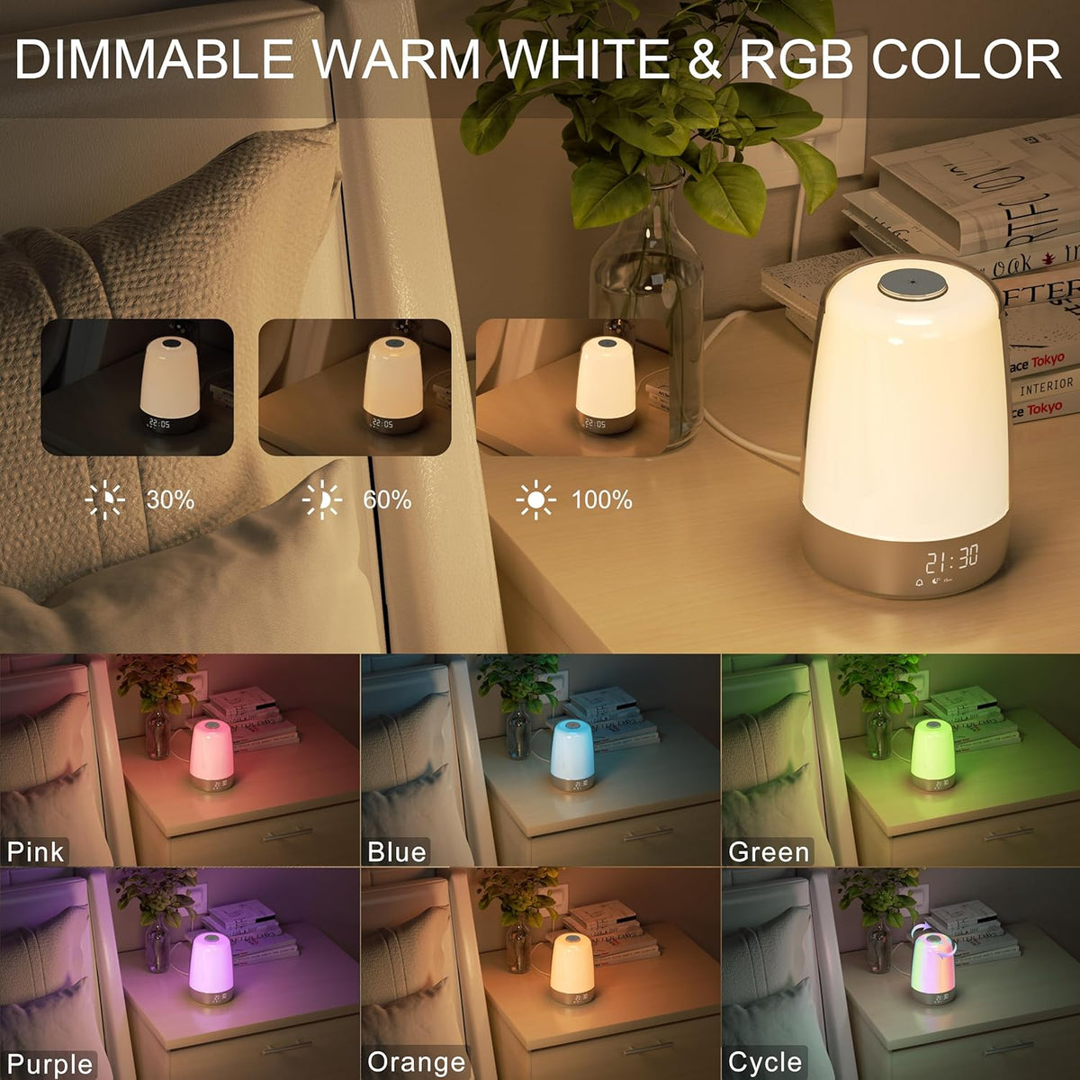 Avtoit | Aurora Wake-Up Light with Natural Sounds – Gentle Sunrise Alarm Clock for a Refreshing Start