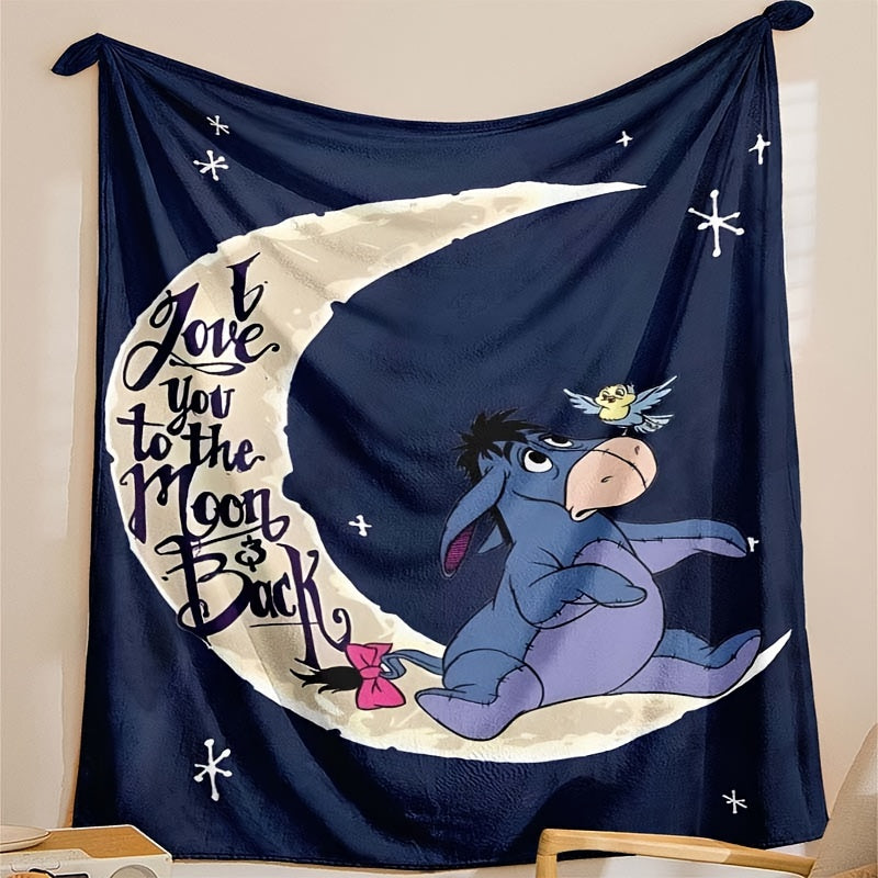 Avtoit | Soft fleece blanket with Eeyore design - Available in multiple sizes for all seasons