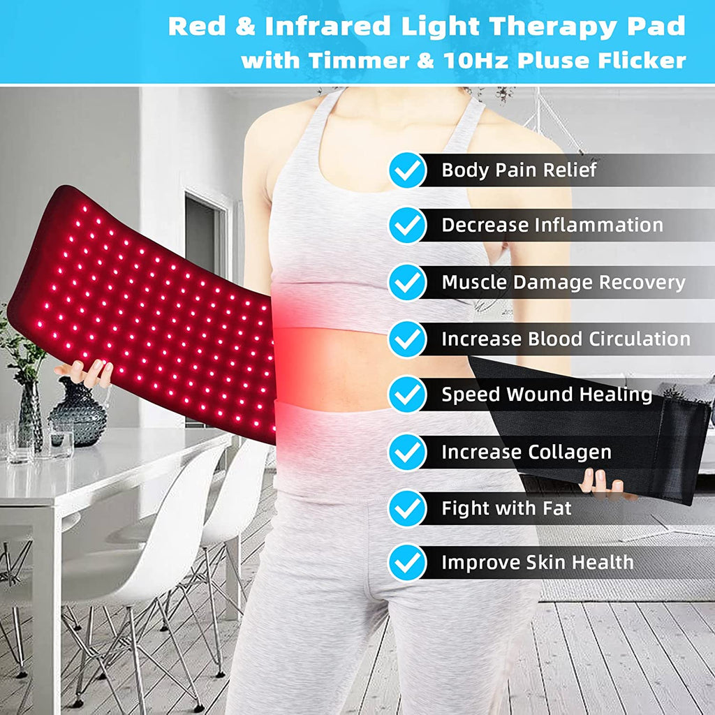 Avtoit | Infrared Light Therapy Pad Belt – Medical-Grade Pain Relief for Back and Muscles