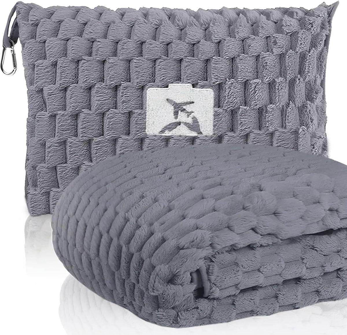 Avtoit | Packable Flannel Travel Blanket with Pillow Bag and Luggage Sleeve – Trevora