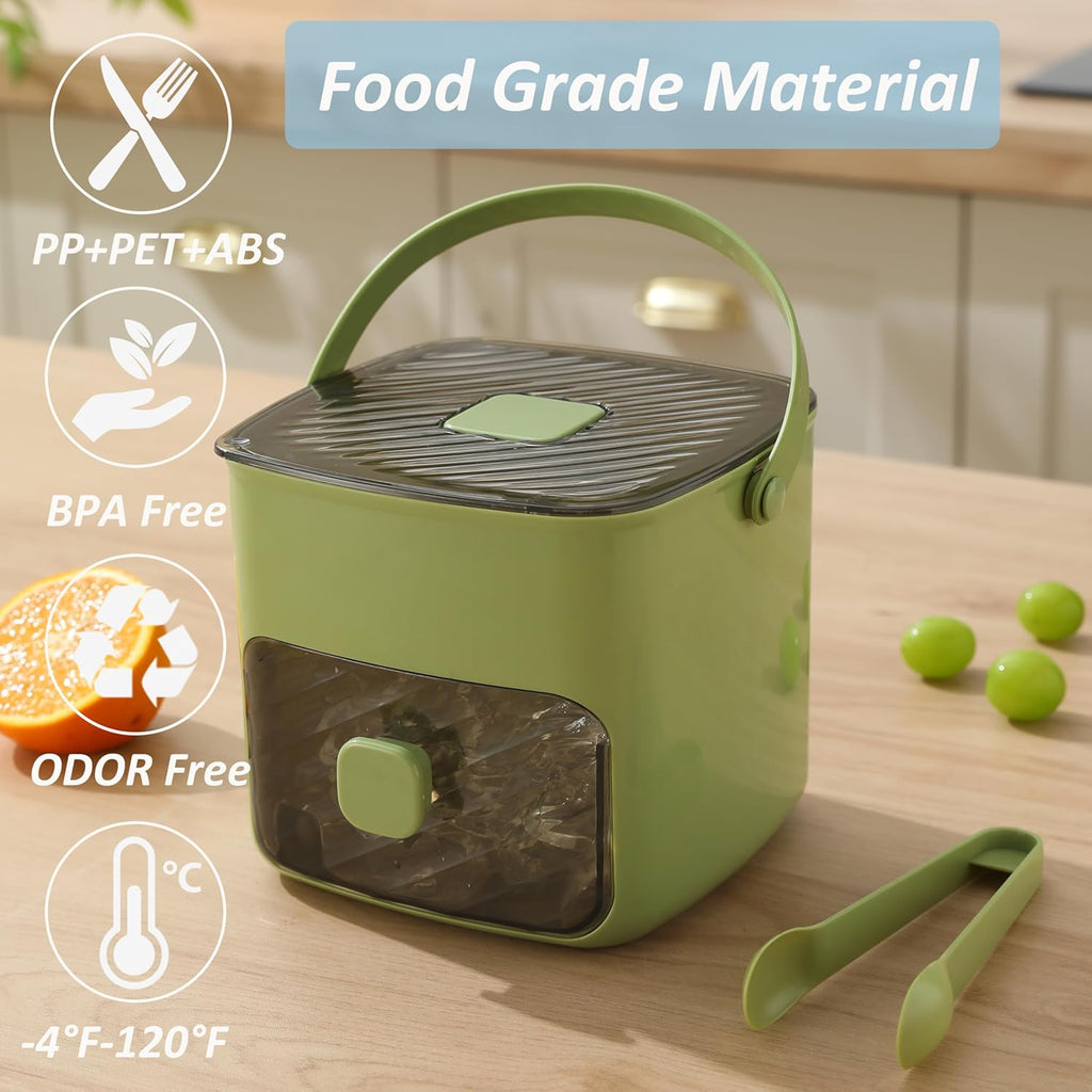 Avtoit | Ice cube tray with lid and waste, ice tray for freezer, flexible ice cube trays