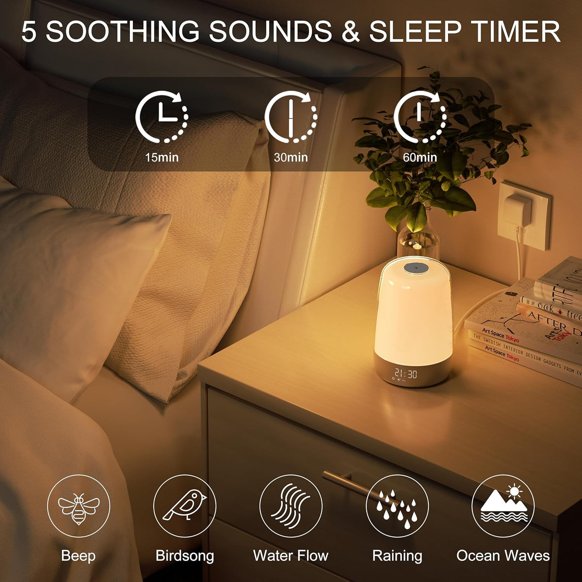 Avtoit | Aurora Wake-Up Light with Natural Sounds – Gentle Sunrise Alarm Clock for a Refreshing Start