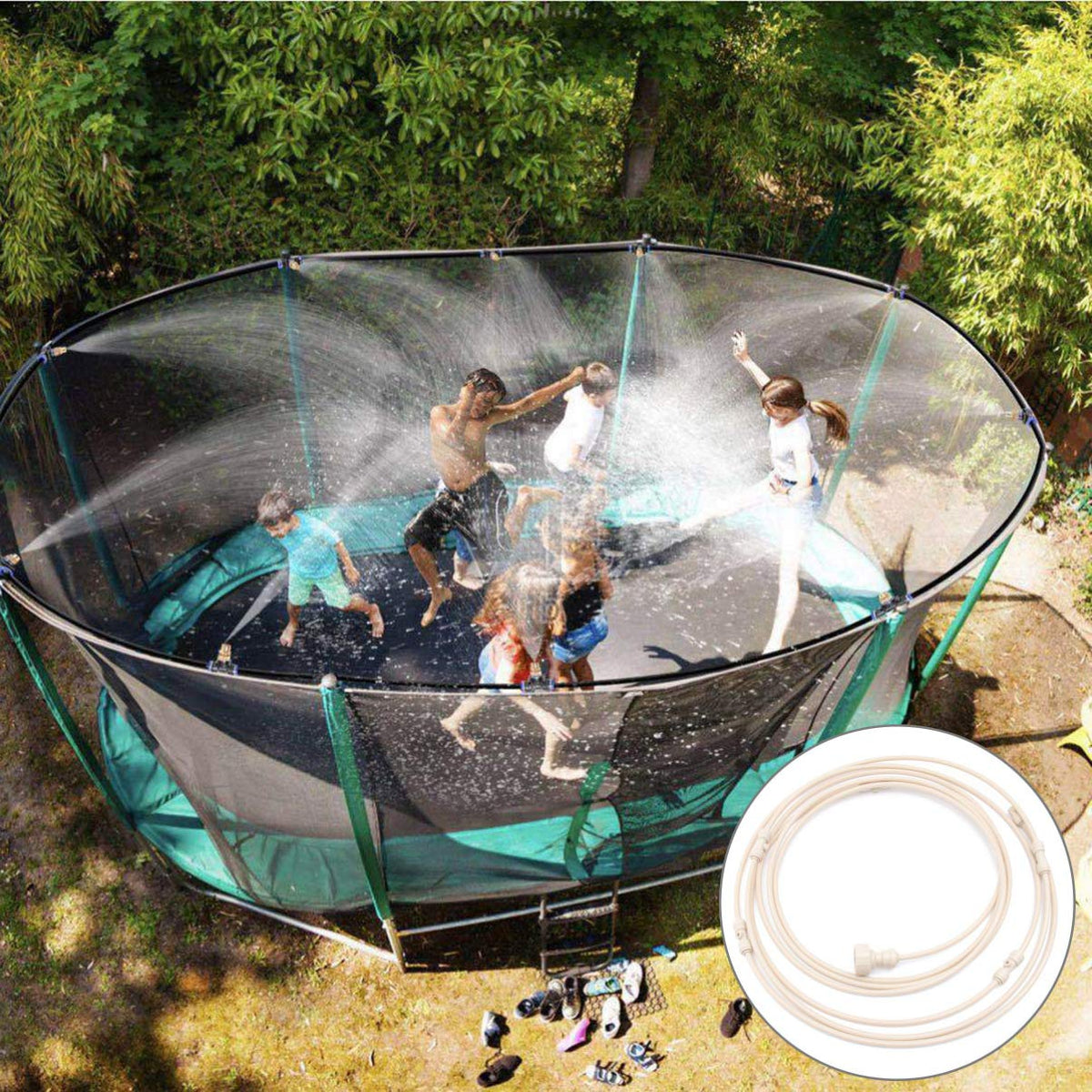 Avtoit | Spray irrigation system – Water hose with spray nozzles for refreshing cooling in the garden