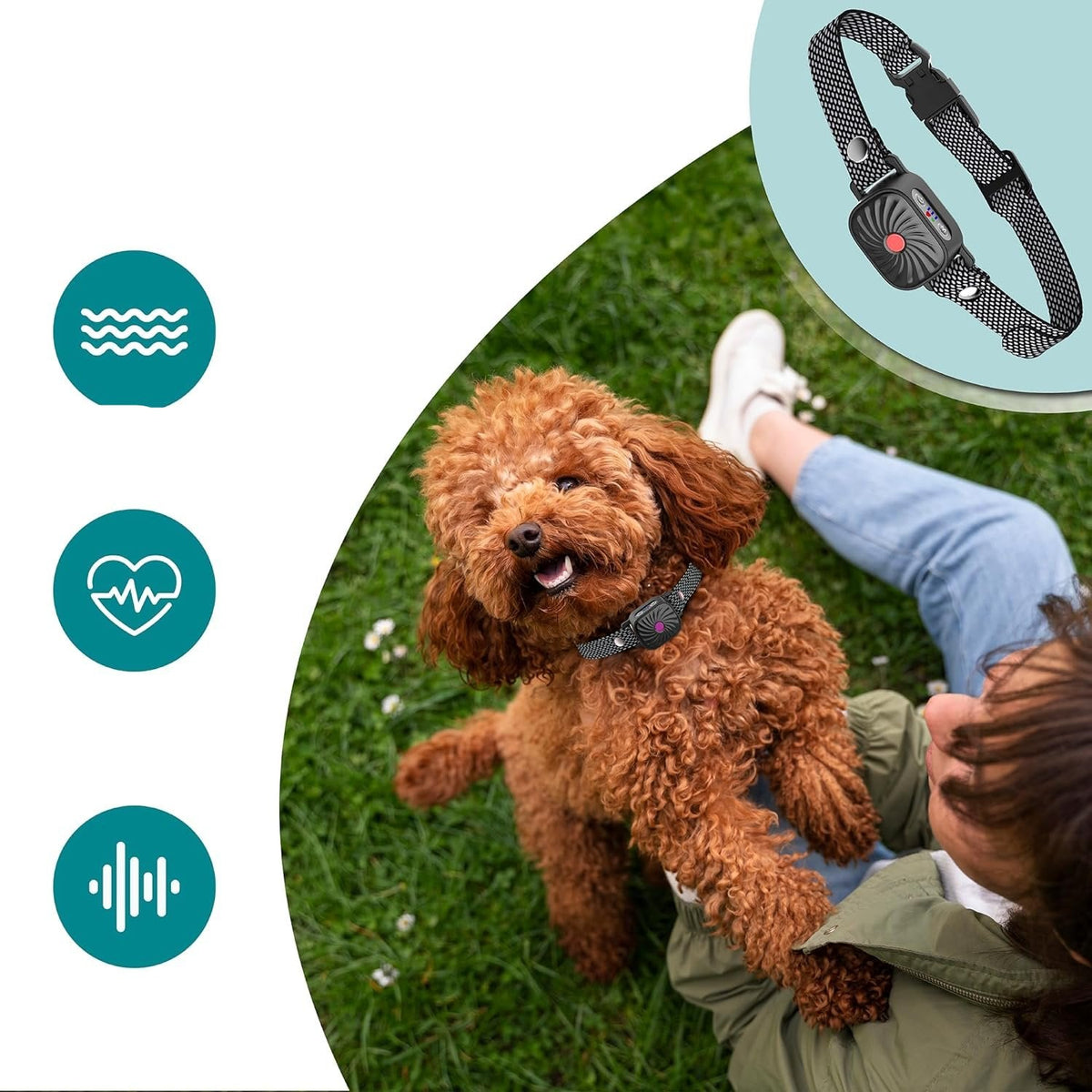 Avtoit | Adjustable Anti Bark Collar for Dogs | Humane, Comfortable & Effective Bark Control Device for Small to Large Breeds