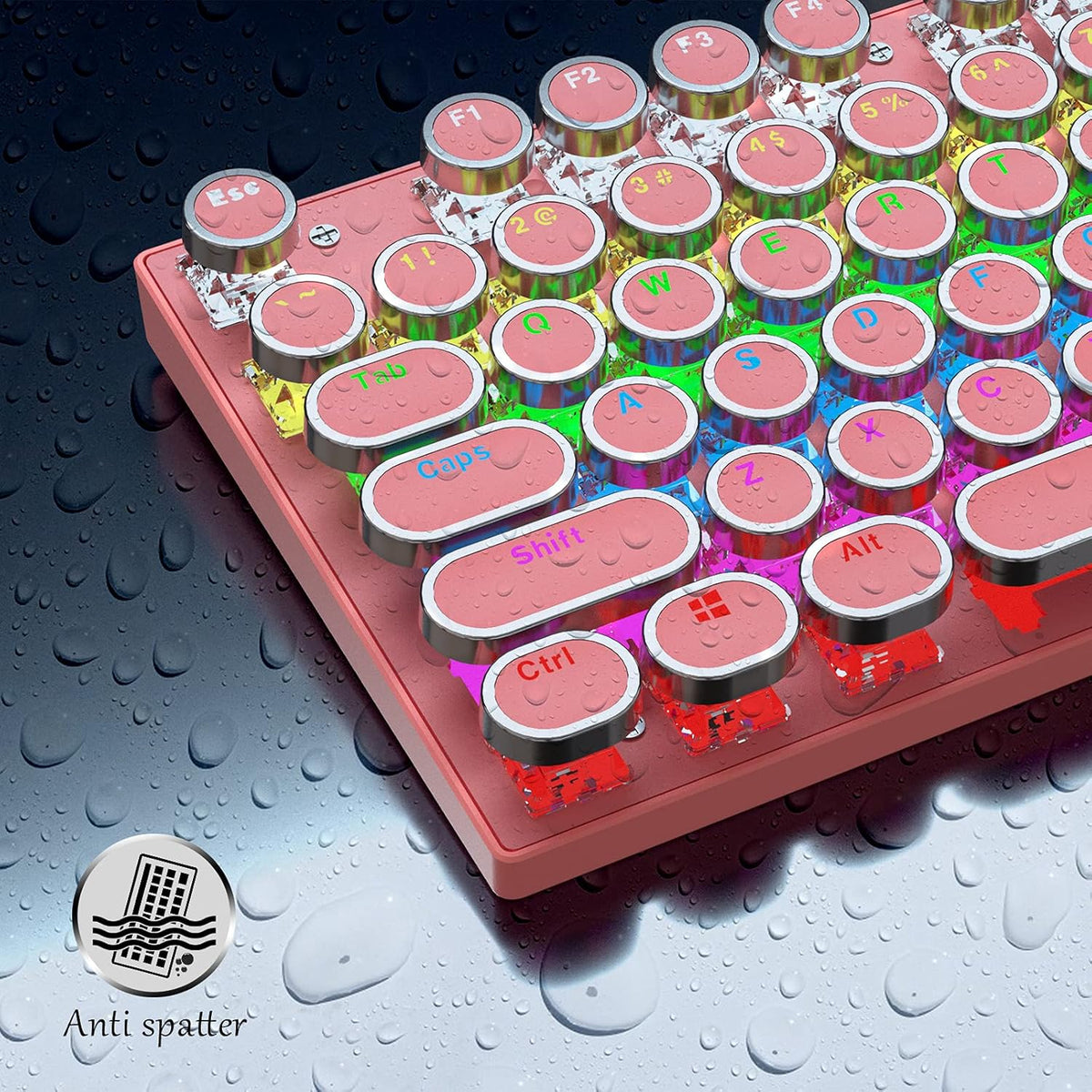Avtoit | 87-Key Mechanical Gaming Keyboard RGB Backlit Blue Switch