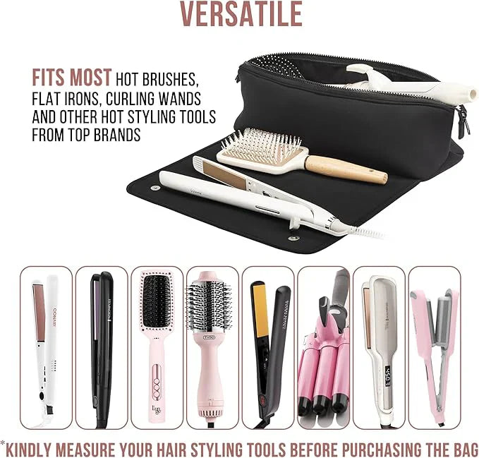 Avtoit | 2-in-1 hair tool travel bag & heat-resistant mat
