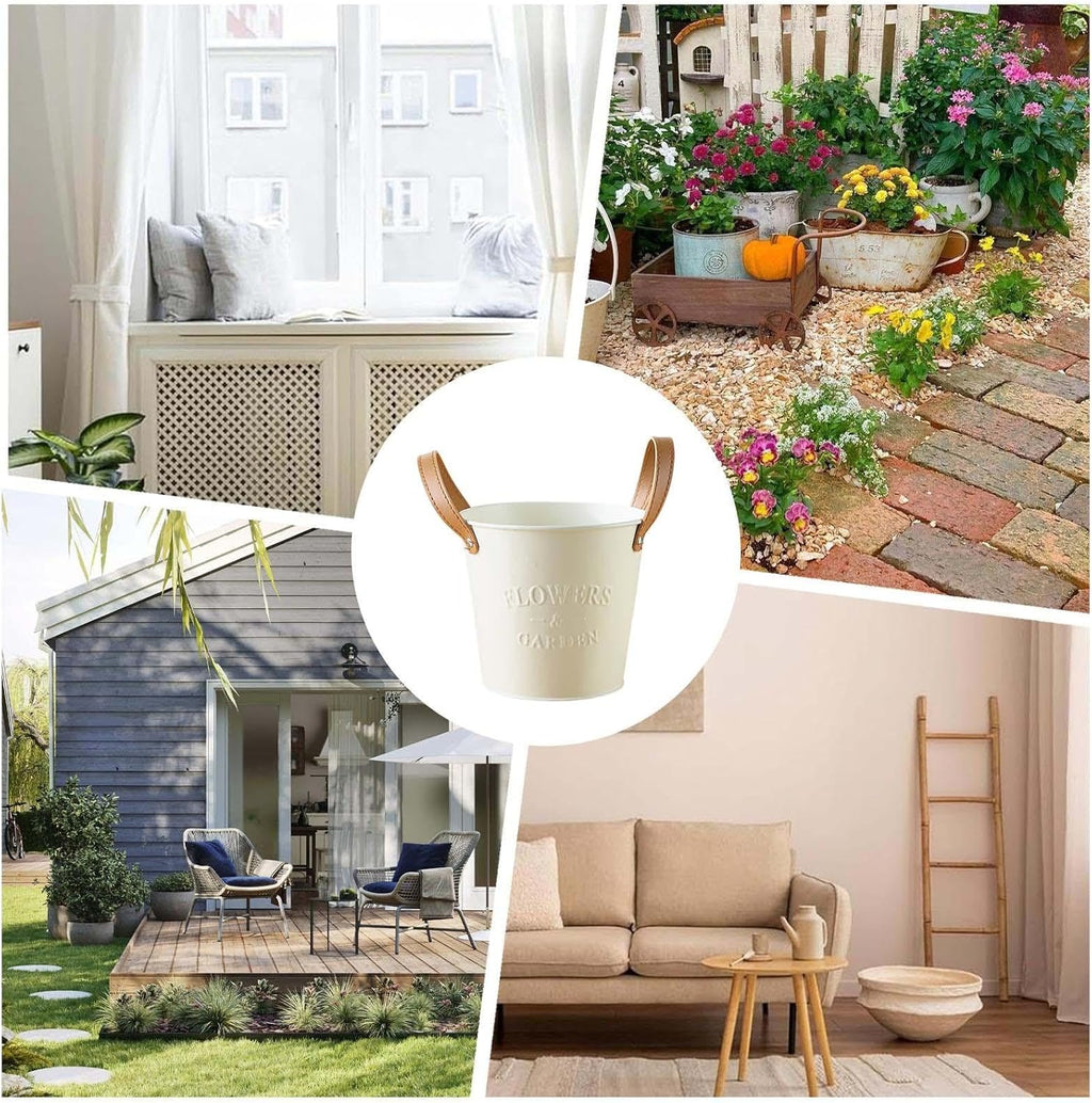 Avtoit | Decorative plant pots with leather handles – flower pots for home and garden