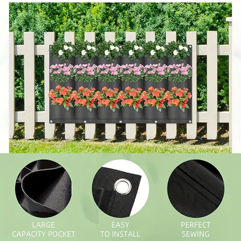 Avtoit | Felt Plant Bag for Vertical Wall Mounting – Three-dimensional, Non-woven Plant Bag