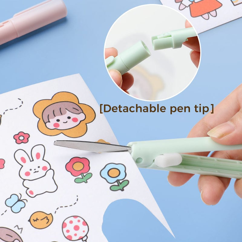 Avtoit | Mini Folding Pen Scissors Graving Knife for Kids