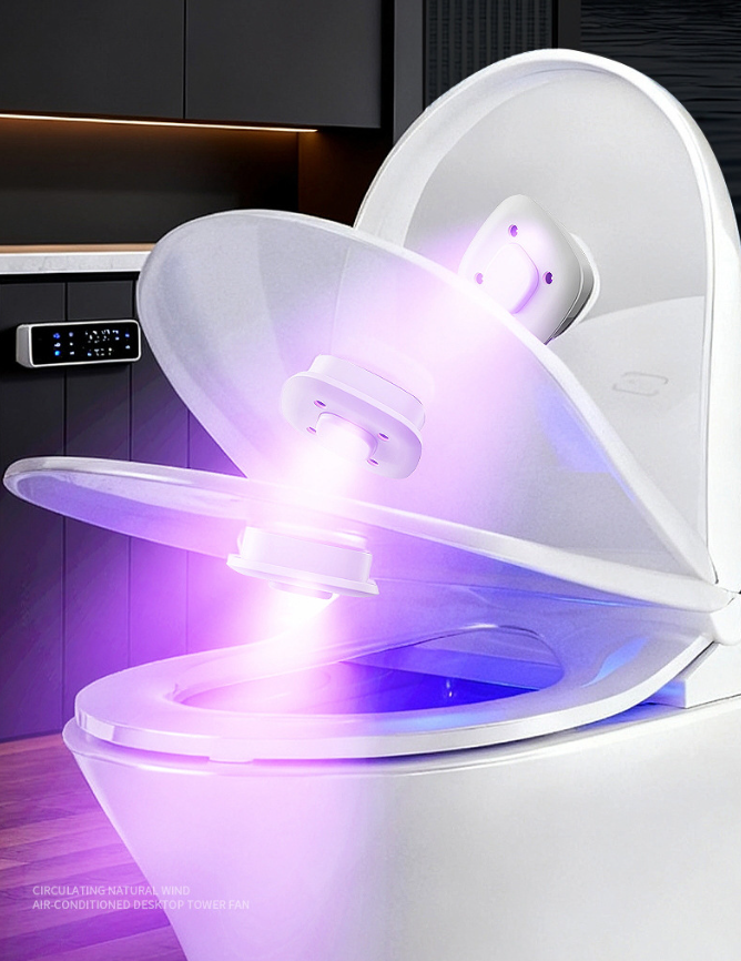 Avtoit | Rechargeable Attachable Ultraviolet LED Disinfection Lamp, with Auto-On/Off Design, for Home, Toilet & More