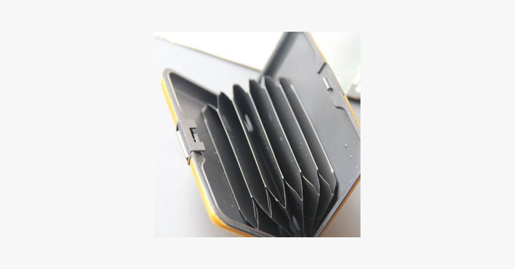 Avtoit | Aluminium Metal Glossy Card Holder - Stylish Travel Wallet - Best Protection Against RFID Scanning