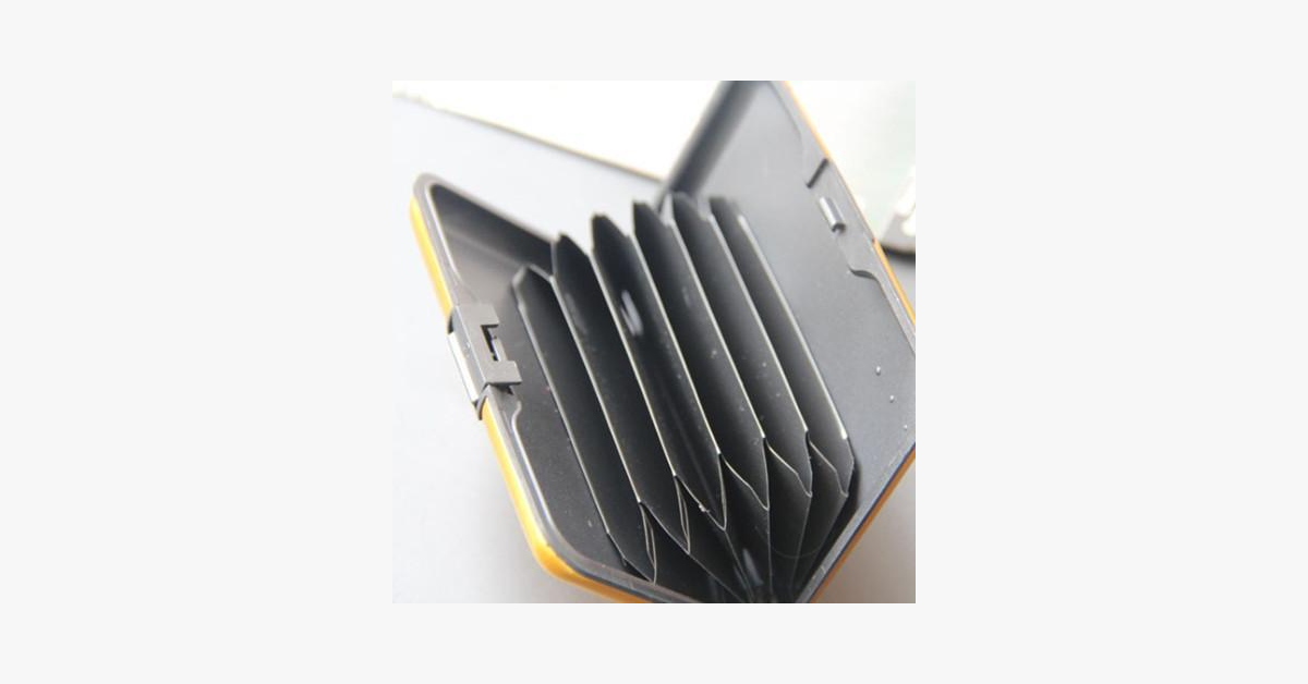Avtoit | Aluminium Metal Glossy Card Holder - Stylish Travel Wallet - Best Protection Against RFID Scanning