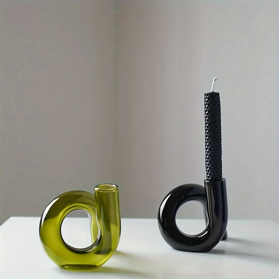 Avtoit | TimelessGlow - Pedestal Glass Vase