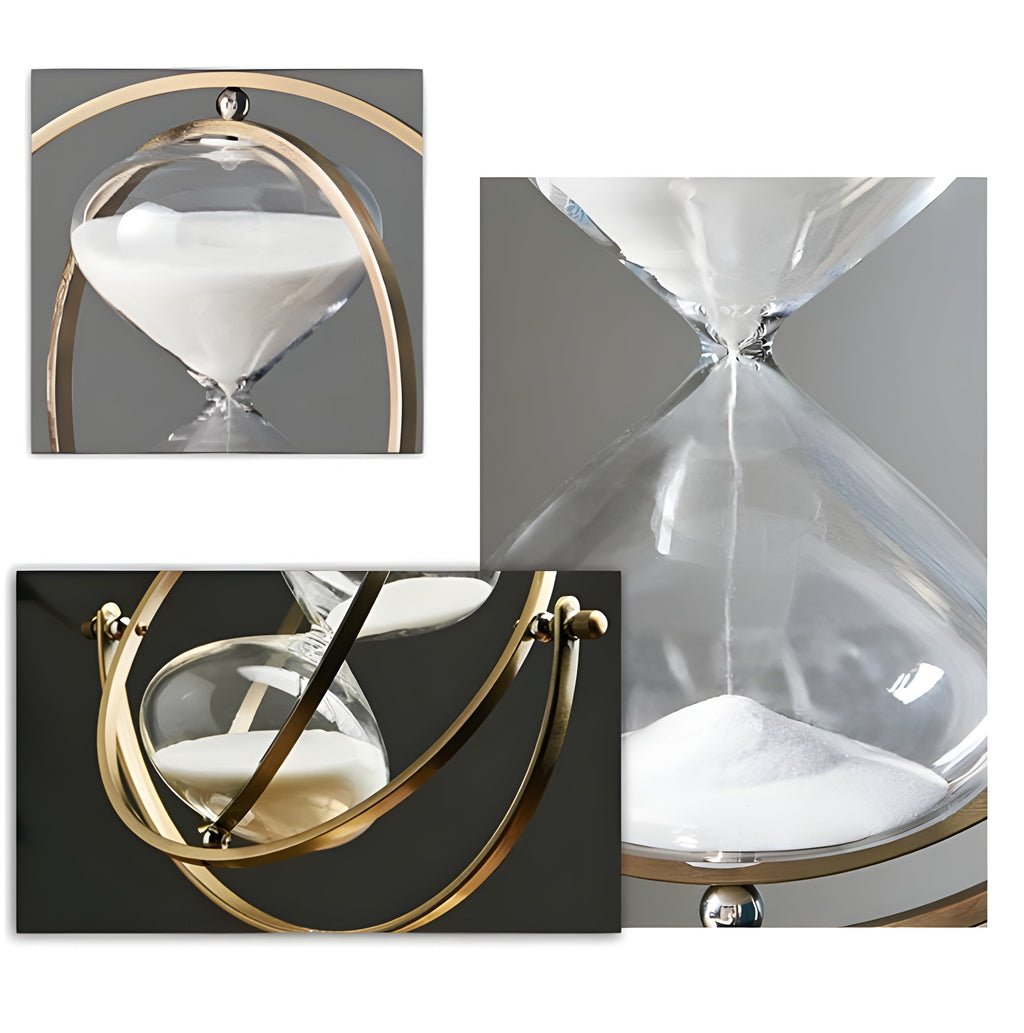 Avtoit | GracefulTime Clock – Luxury Hourglass with Elegant Gold Frame & Timeless Design