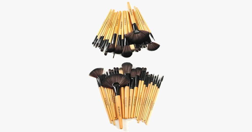 Avtoit | Deluxe Brush Set 24-Piece with Wooden Handle