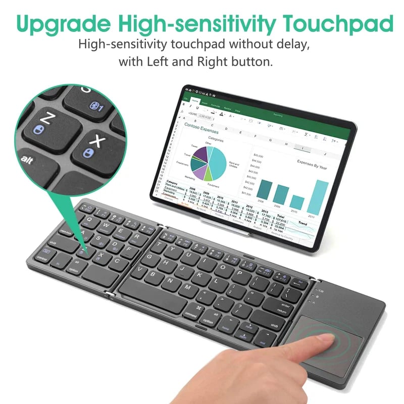 Avtoit | Foldable Bluetooth Keyboard with Touchpad