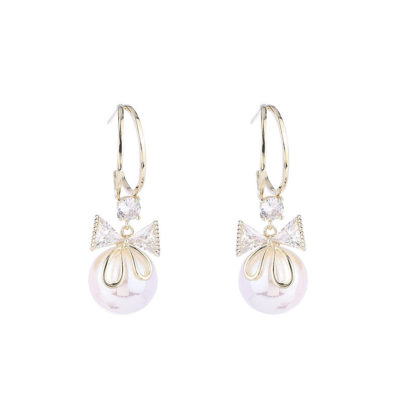 Avtoit | Bow Pearl Earrings