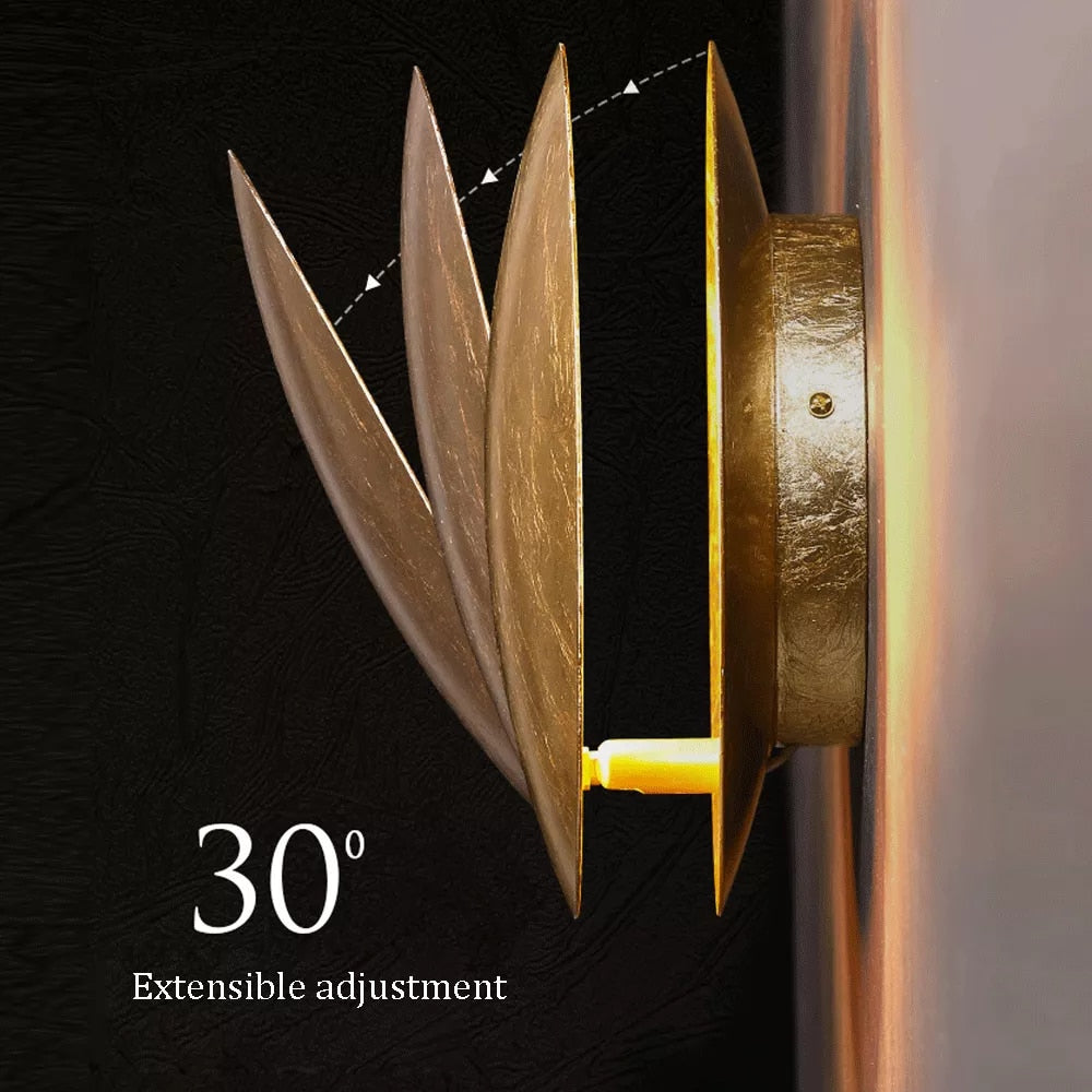 Avtoit | GoldVeil - Nordic Modern Creativity Bedroom Eclipse LED Art Wall Sconce Lamp