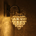 Avtoit | Crystal Artichoke Wall Lamp Modern Style Nightstand LED Wall Light Lamp in Chrome