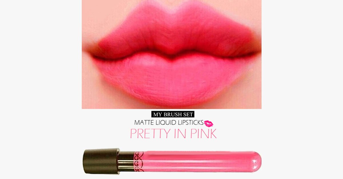 Avtoit | Lipstick in Pretty Pink - Waterproof & Matte Liquid - Easy & Durable - Lasts Up To 8 Hours - Gives A Better Look!