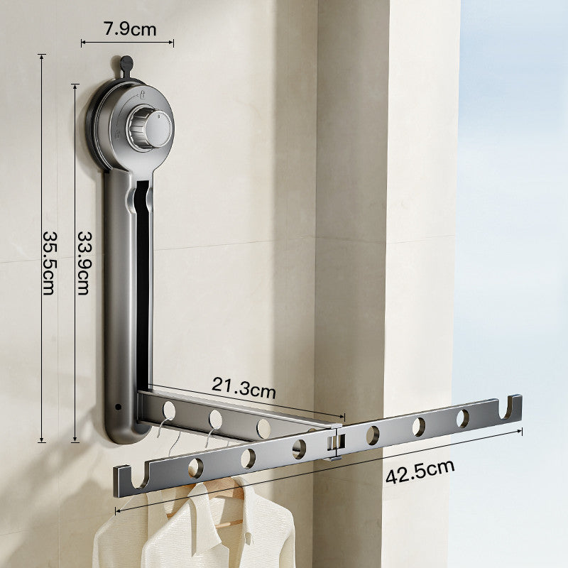 Avtoit | Foldable Suction Cup Clothes Drying Rack for Windows