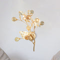 Avtoit | Faceted Crystal Gold Wall Light Branch 3 Heads Modernism Wall Lighting Fixture