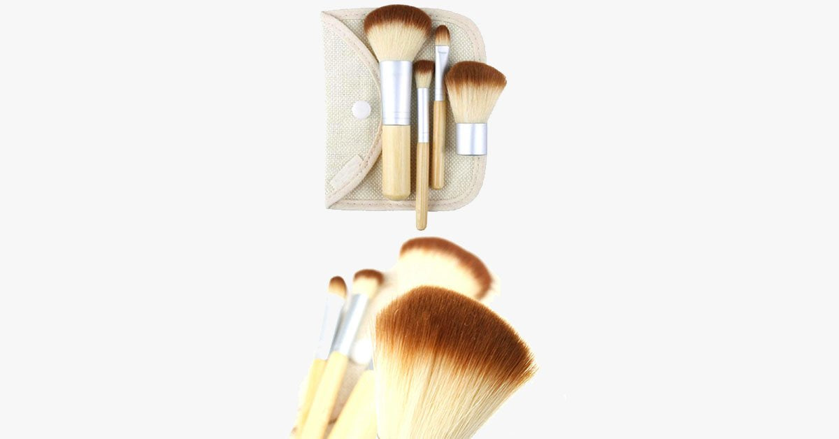 Avtoit | Mini 4-piece bamboo brush set
