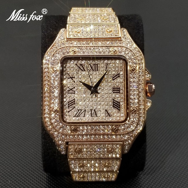Avtoit | MISSFOX Ice Out Square Watch for Men