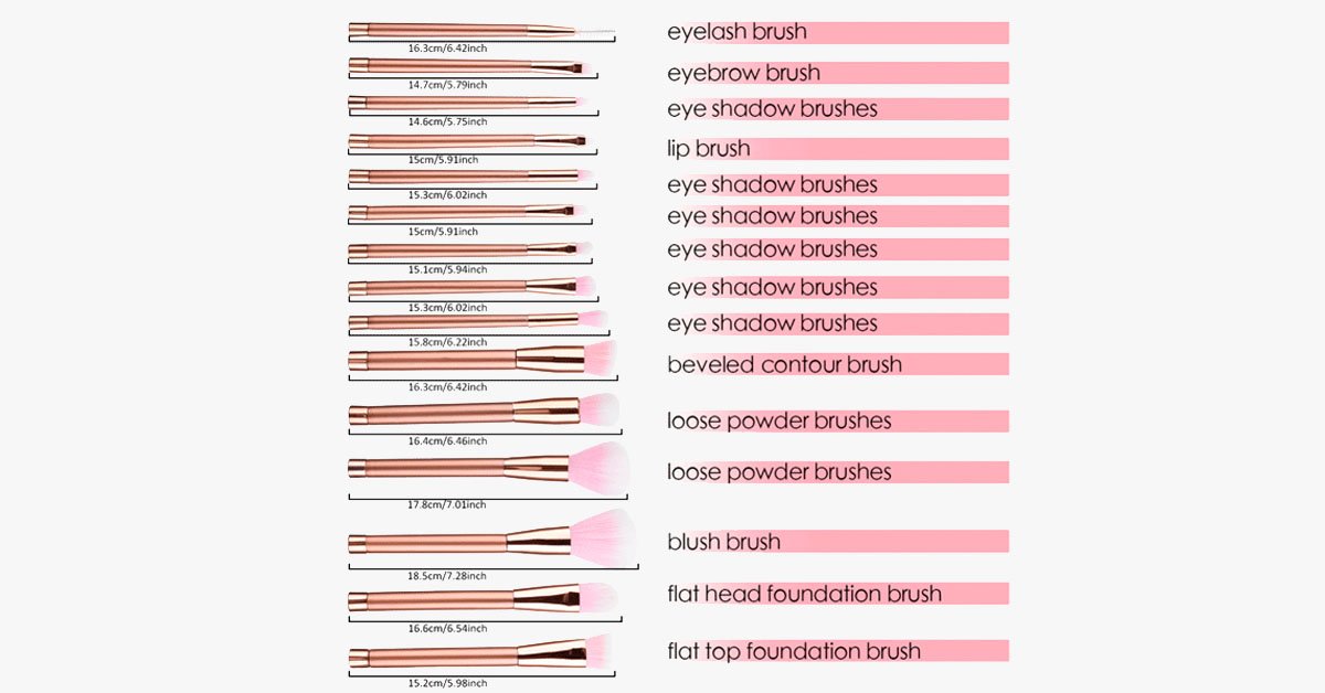 Avtoit | Rose Glamour Brush Set