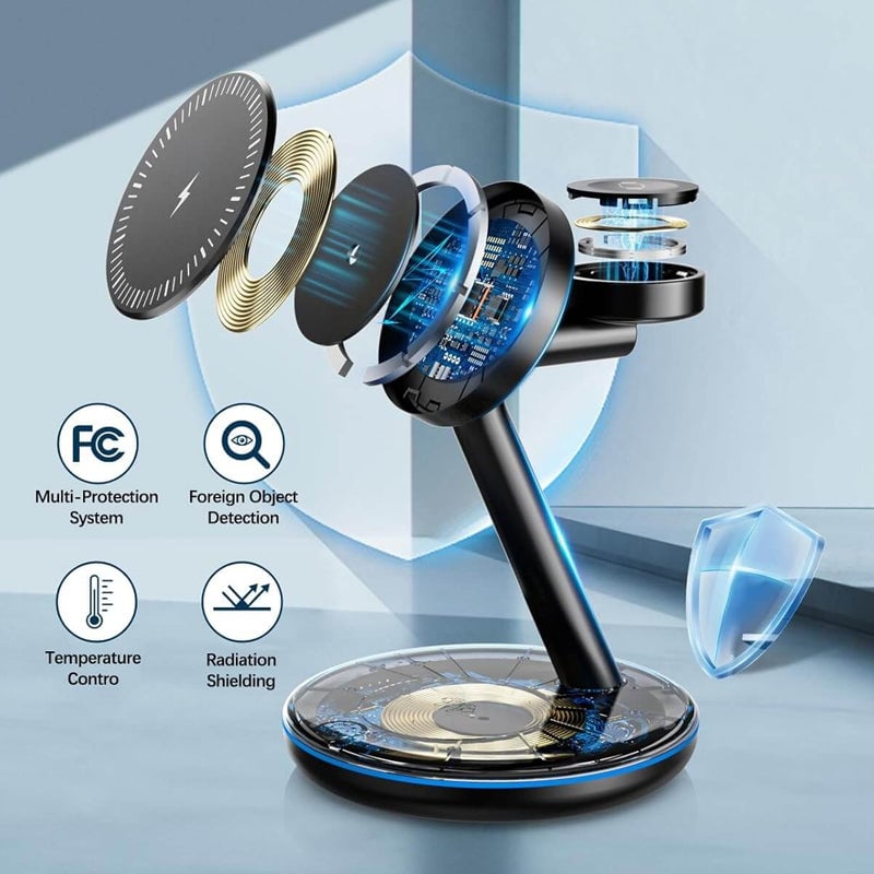 Avtoit | Folding magnetic 3-in-1 wireless charger