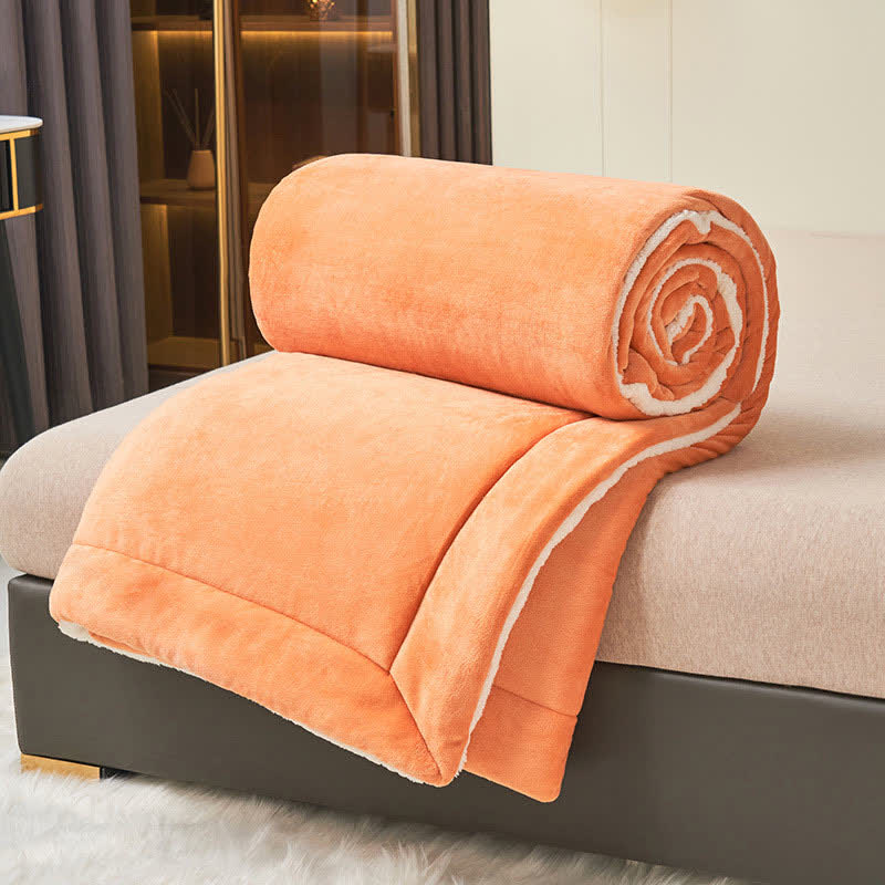 Avtoit | Solid thick double-sided velvet cube blanket