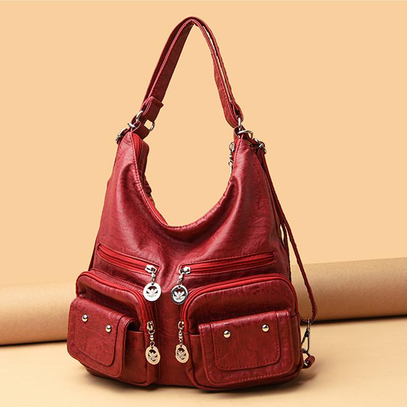 Avtoit | Multi-Pocket Vintage Shoulder Bag