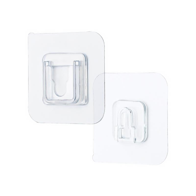 Self-Adhesive Wall Hooks, Water-Resistant Stainless Steel, 5/10/20 Sets
